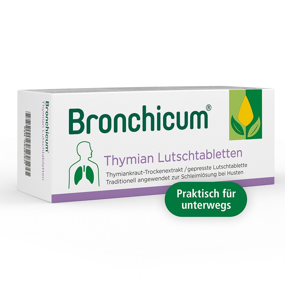BRONCHICUM Thymian Lutschtabletten - 50Stk - Pflanzliche Hustenmittel