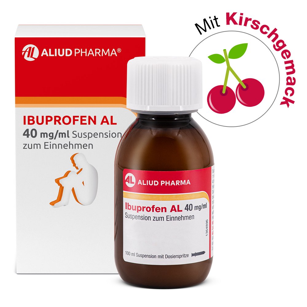IBUPROFEN AL 40 mg/ml Suspension zum Einnehmen - 100ml - Schmerzen