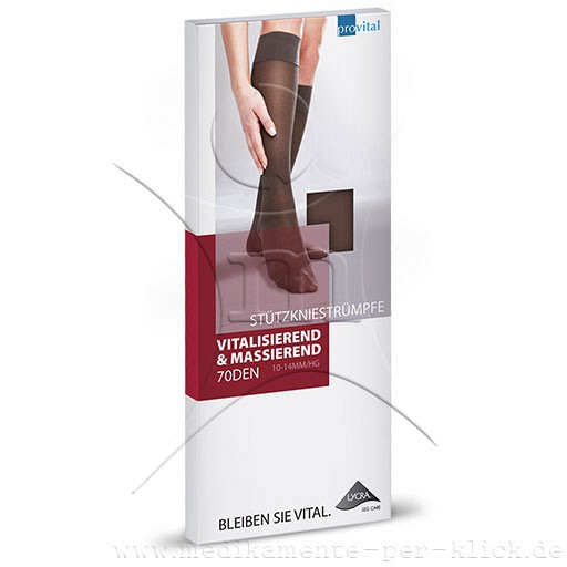 PROVITAL 70den Stützkniestrümpfe Gr.35-38 puder - 2Stk