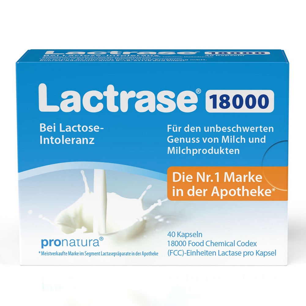 LACTRASE 18.000 FCC Kapseln - 40Stk - Verdauungsenzyme