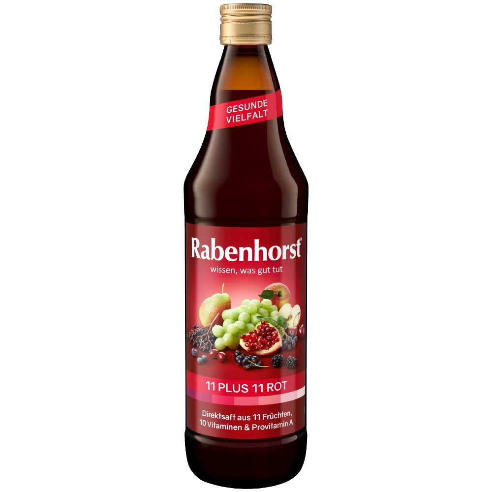 RABENHORST 11 Plus 11 Multivitaminmehrfr.Saft rot - 700ml