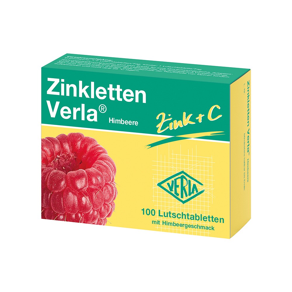 ZINKLETTEN Verla Himbeere Lutschtabletten - 100Stk - Abwehrstärkung