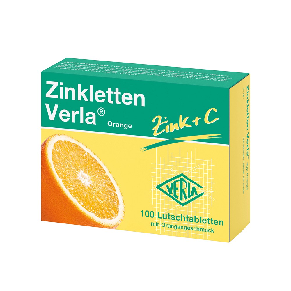 ZINKLETTEN Verla Orange Lutschtabletten - 100Stk - Abwehrstärkung