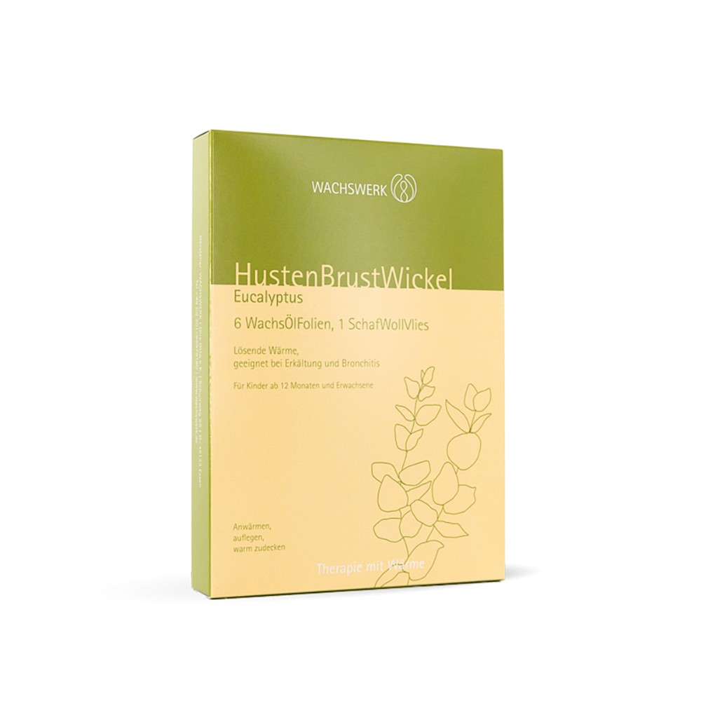 HUSTEN BRUST Wickel Eucalyptus - 6Stk - Erkältung