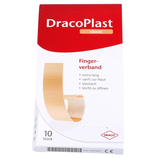 DRACOPLAST Fingerstrips 2x12 cm elastic (10 Stk) 