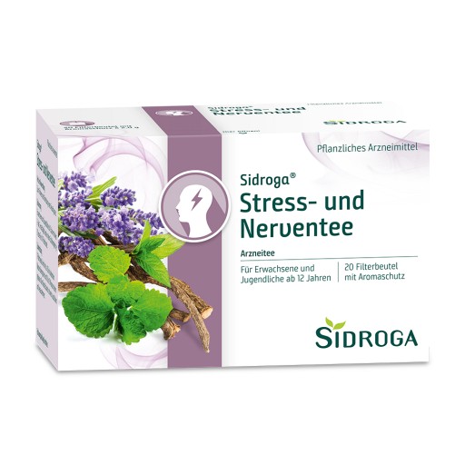 SIDROGA Stress- und Nerventee Filterbeutel - 20X2.0g - Nerven,Beruhigung & Schlaf