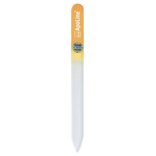 APOLINE Nagelfeile Glas 14 cm orange - 1Stk