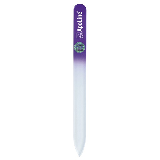 APOLINE Nagelfeile Glas 9 cm lila - 1Stk