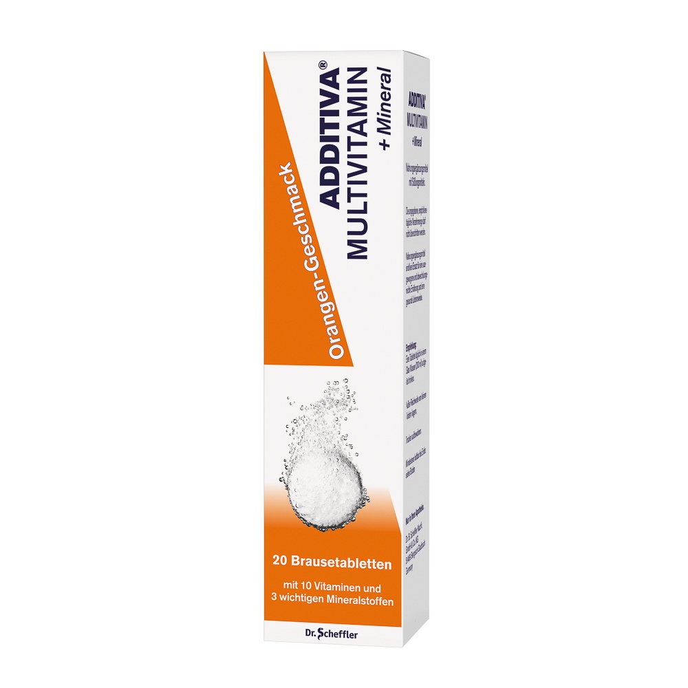 ADDITIVA Multivit.+Mineral Orange R Brausetabl. - 20Stk