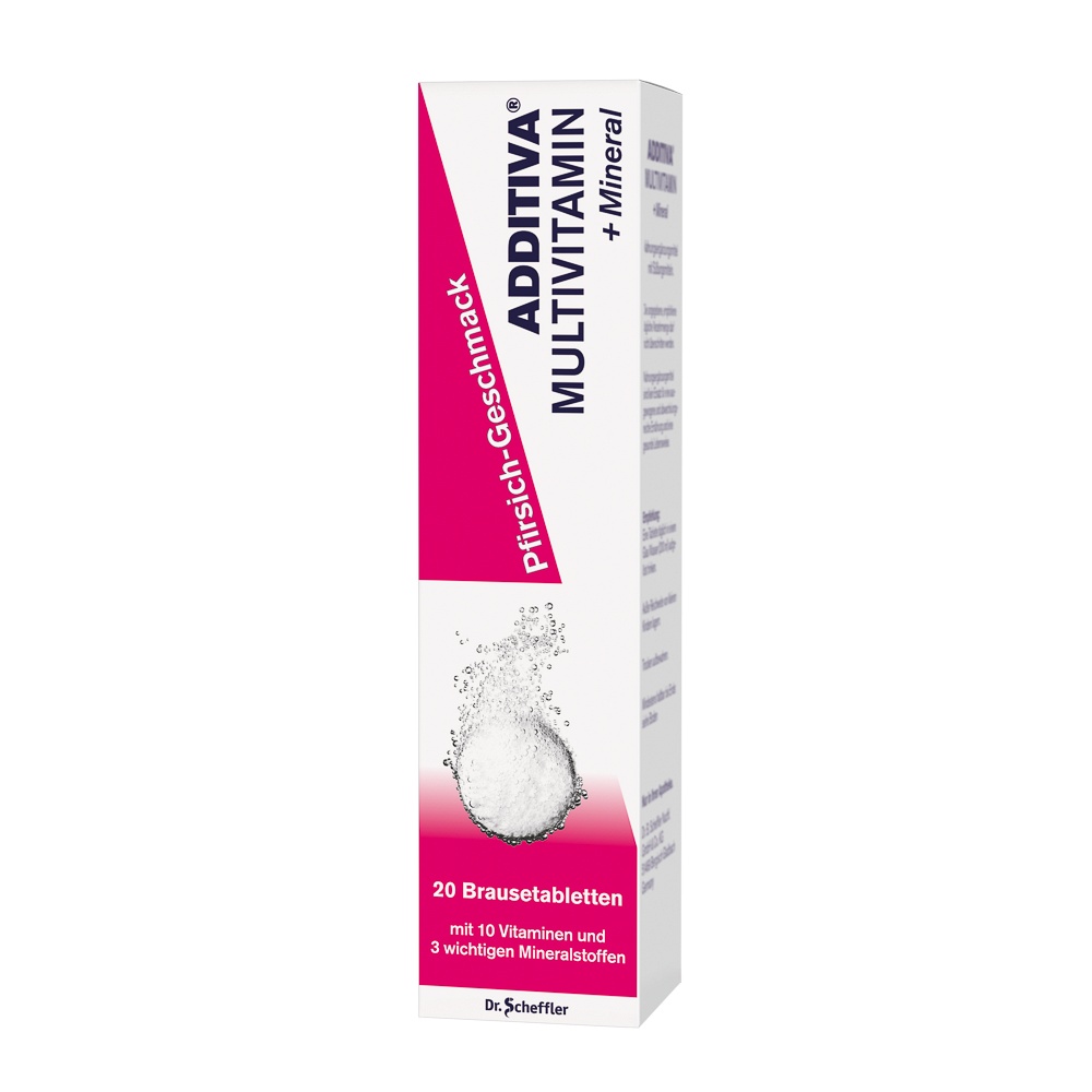 ADDITIVA Multivit.+Mineral Pfirsich R Brausetabl. - 20Stk