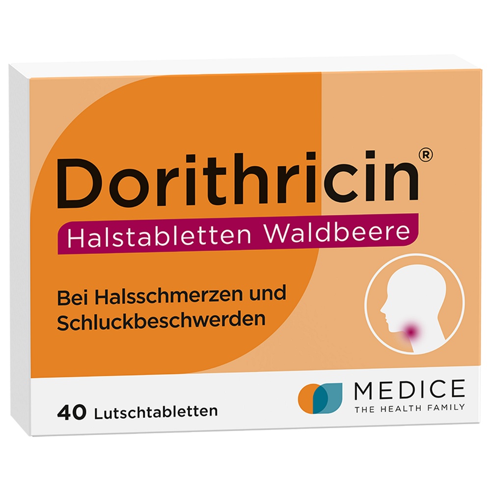 DORITHRICIN Halstabletten Waldbeere - 40Stk - Halsschmerzen