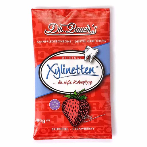 XYLINETTEN Erdbeere Bonbons - 60g - Xylit - gesunde Zähne