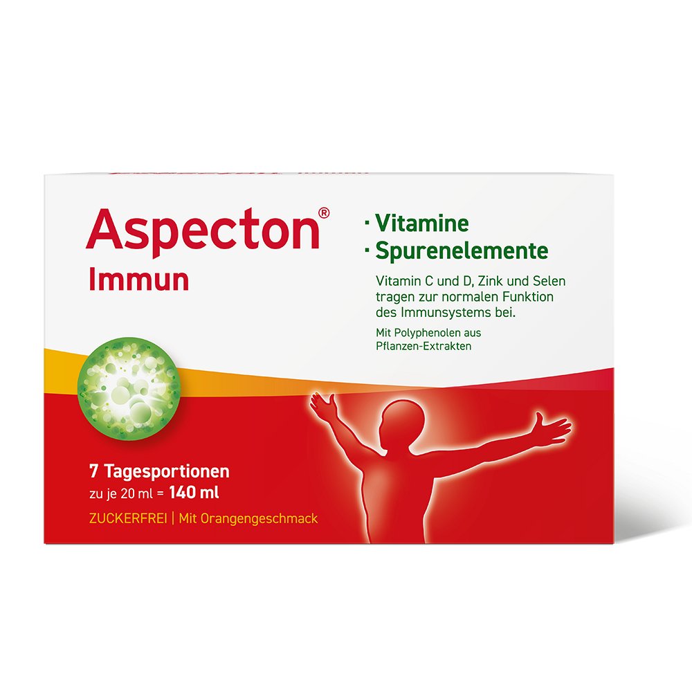 ASPECTON Immun Trinkampullen - 7Stk - Abwehr, Husten & Halsschmerzen