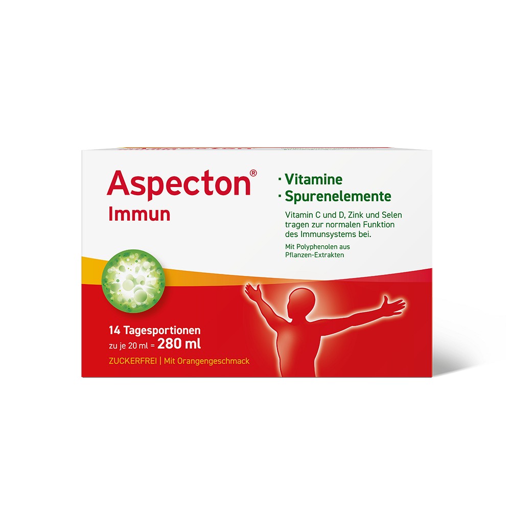 ASPECTON Immun Trinkampullen - 14Stk - Abwehr, Husten & Halsschmerzen