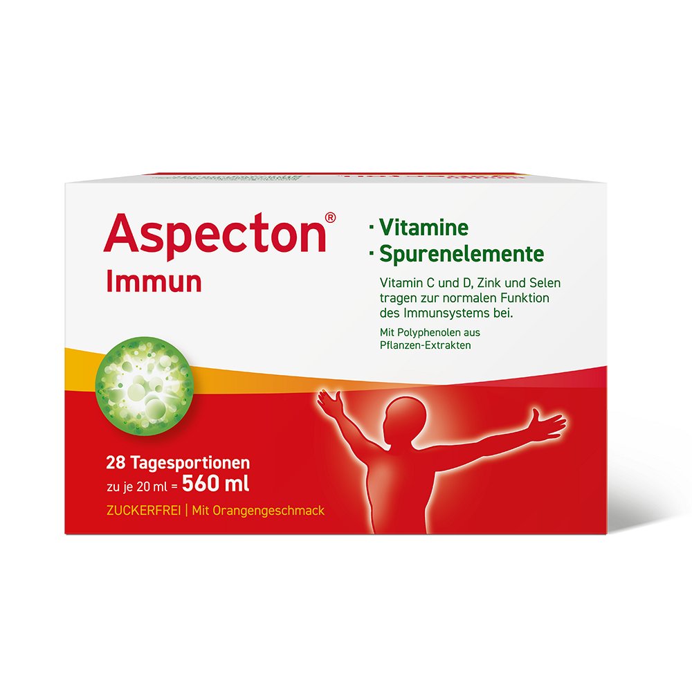 ASPECTON Immun Trinkampullen - 28Stk - Abwehr, Husten & Halsschmerzen