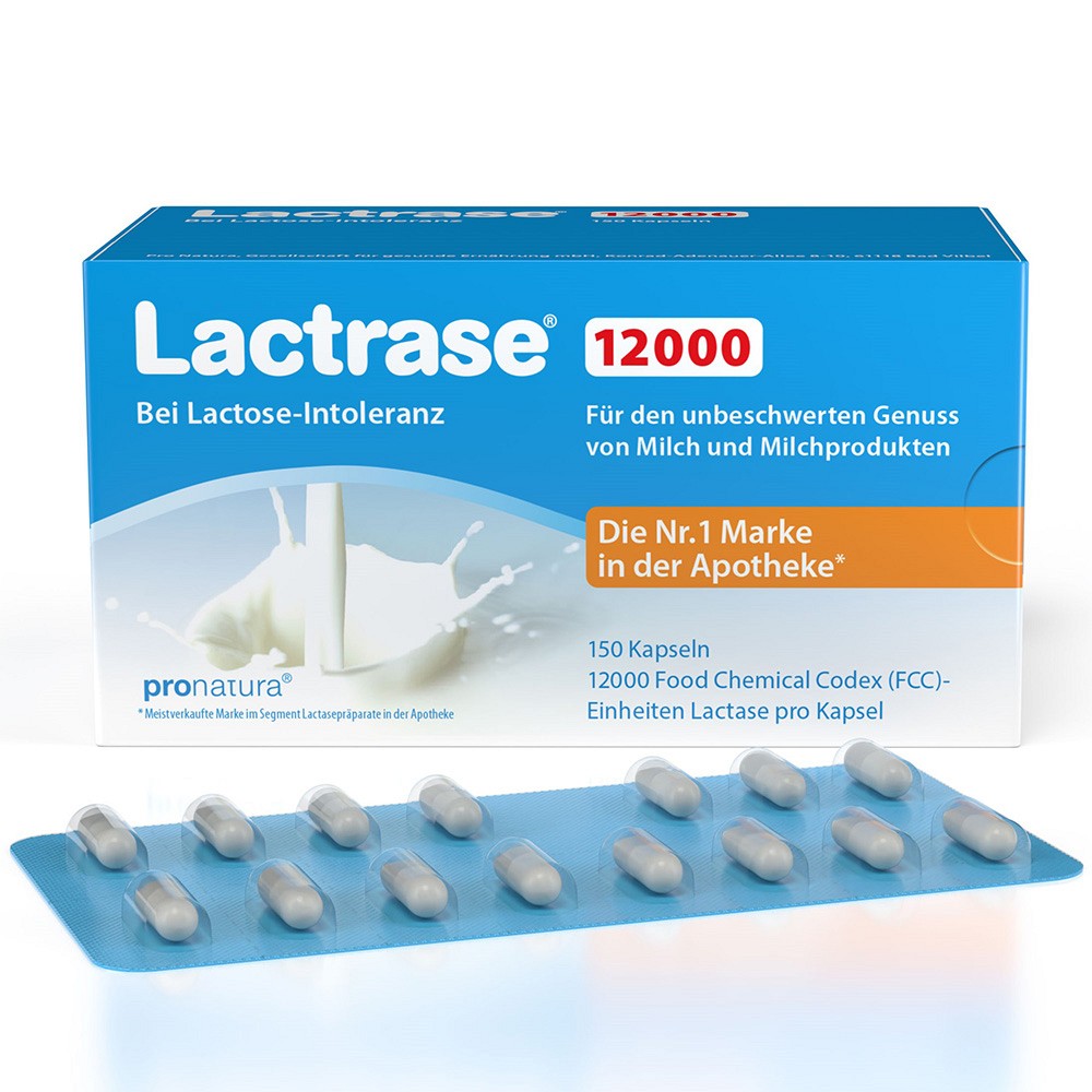 LACTRASE 12.000 FCC Kapseln - 150Stk - Verdauungsenzyme
