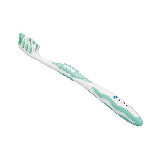 MIRADENT Carebrush Zahnbürste weiß/grün - 1Stk - Zahn- & Mundpflege