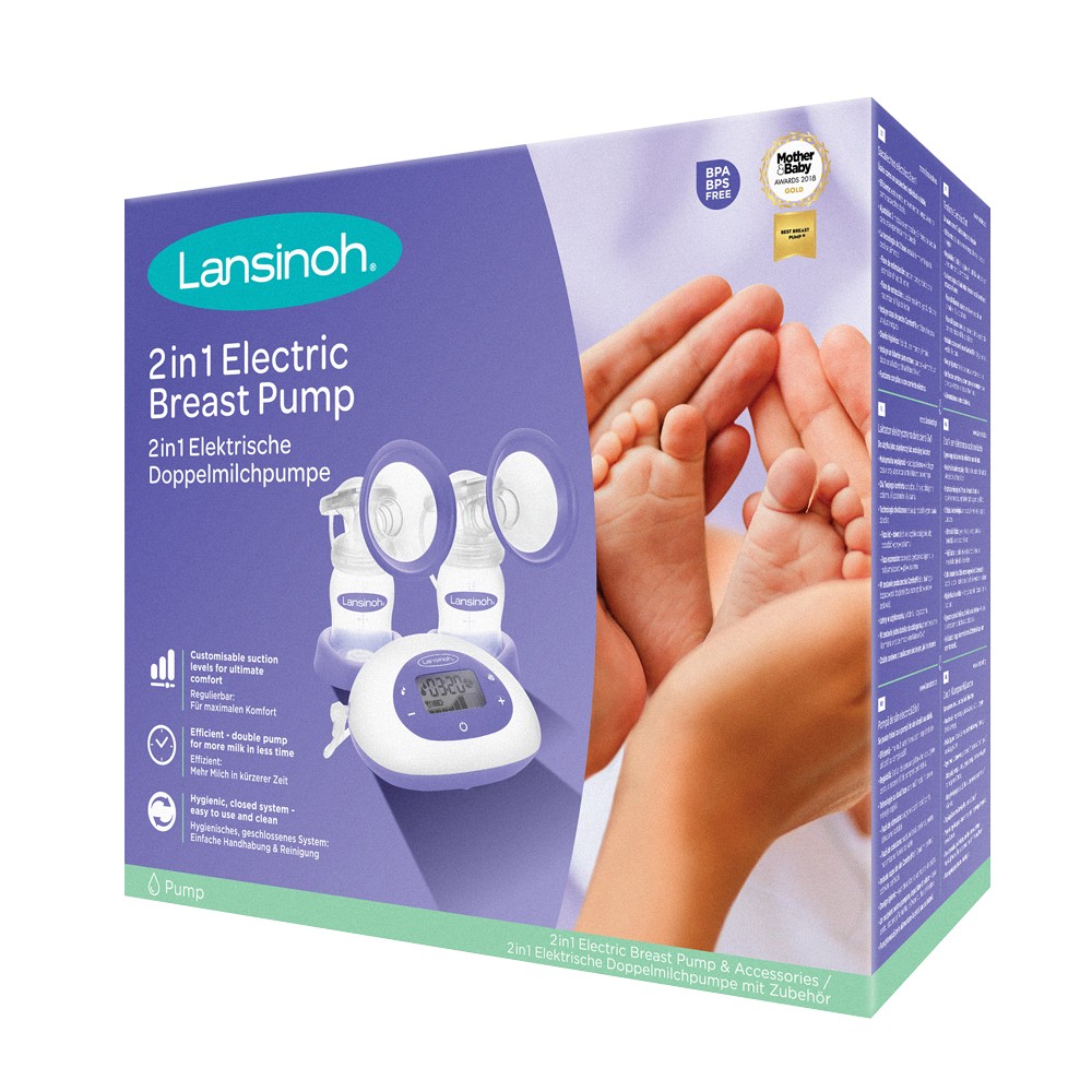 LANSINOH 2in1 elektrische Milchpumpe - 1Stk