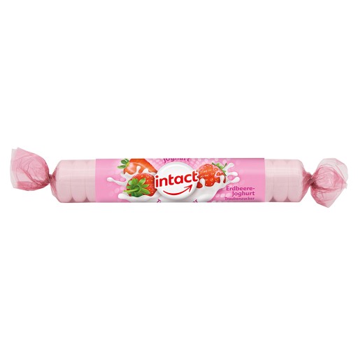 INTACT Traubenzucker Rolle Erdbeere Joghurt - 40g