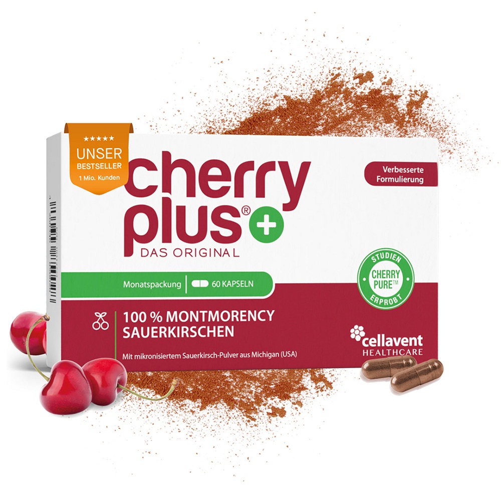 CHERRY PLUS Das Original Montmorency Sauerk.-Kaps. - 60Stk