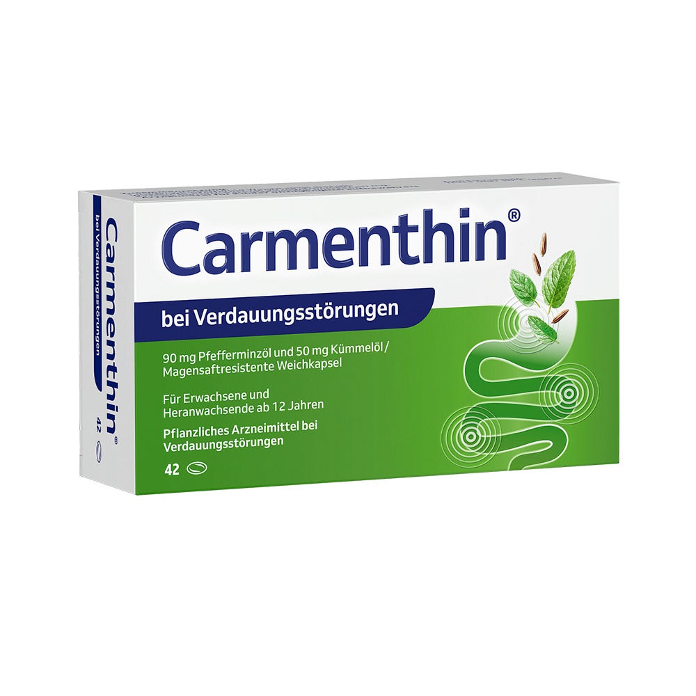 CARMENTHIN bei Verdauungsstörungen msr.Weichkaps. - 42Stk - Magen, Darm & Leber