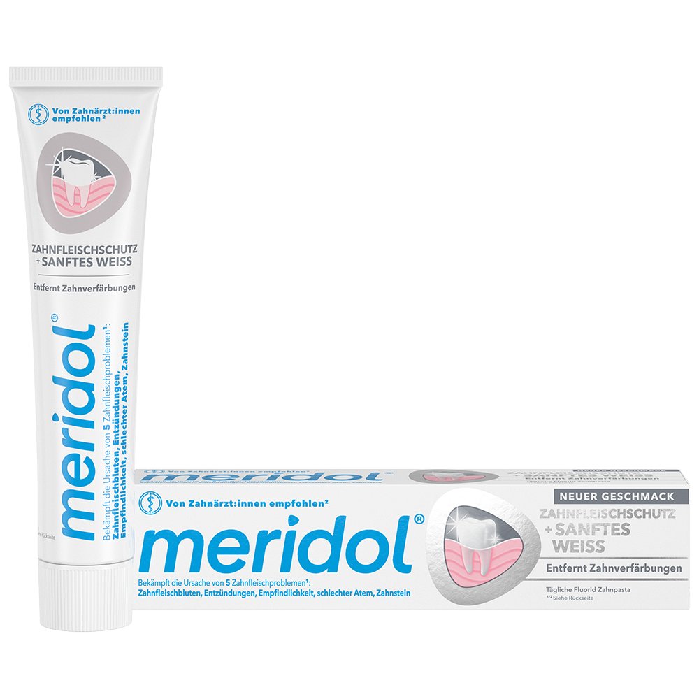 MERIDOL sanftes Weiß Zahnpasta - 75ml - Kosmetische Zahnpflege