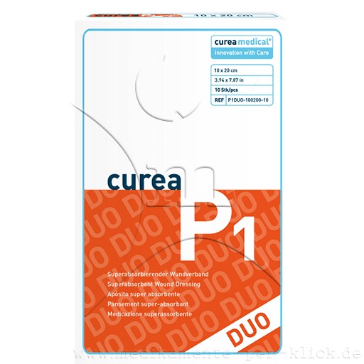 CUREA P1 duo superabsorb.Wundaufl.ste.10x20 cm - 10Stk