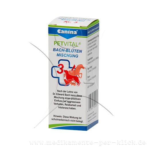 PETVITAL Bachblüten Nr.3 Globuli vet. - 10g - Homöopathie