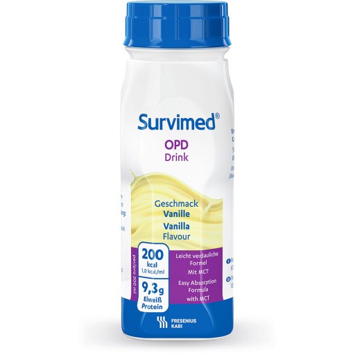 SURVIMED OPD DRINK Vanille Trinkflasche - 24X200ml - Fresubin bei Erkrankungen