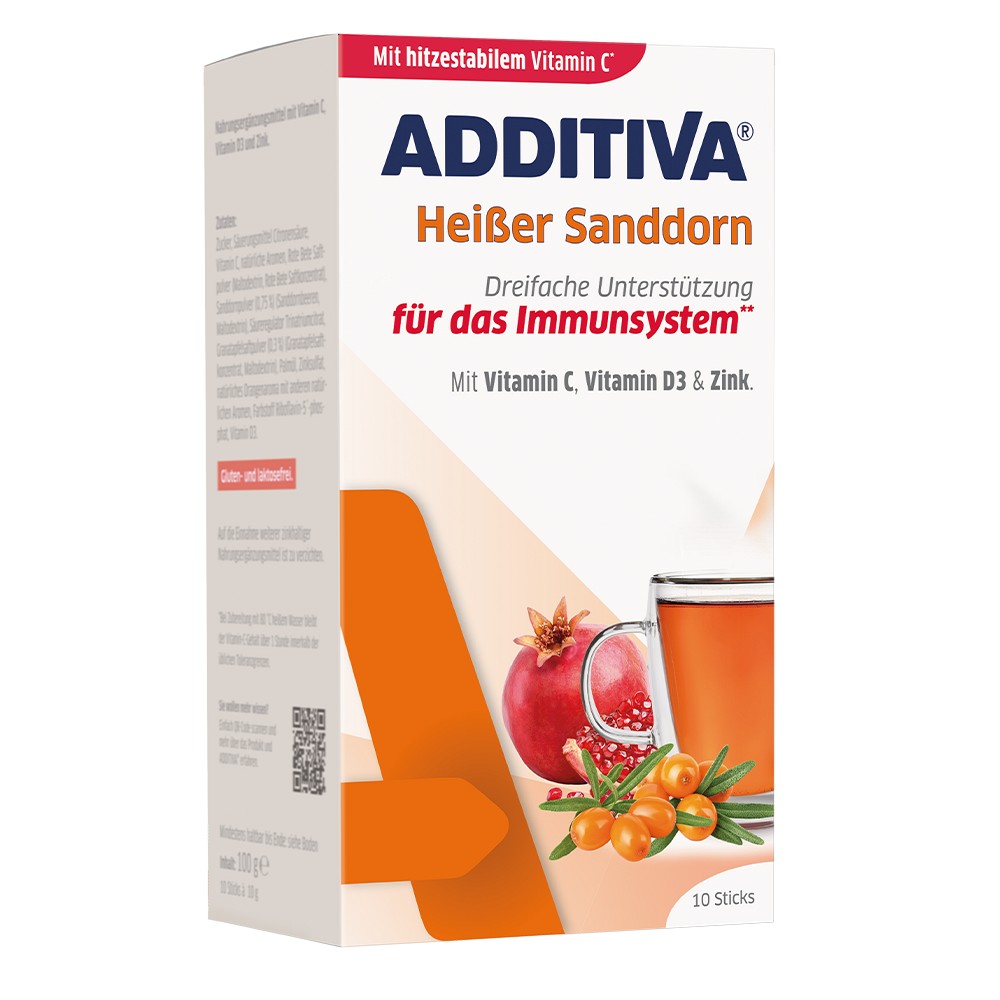 ADDITIVA heißer Sanddorn Pulver Sachets - 100g