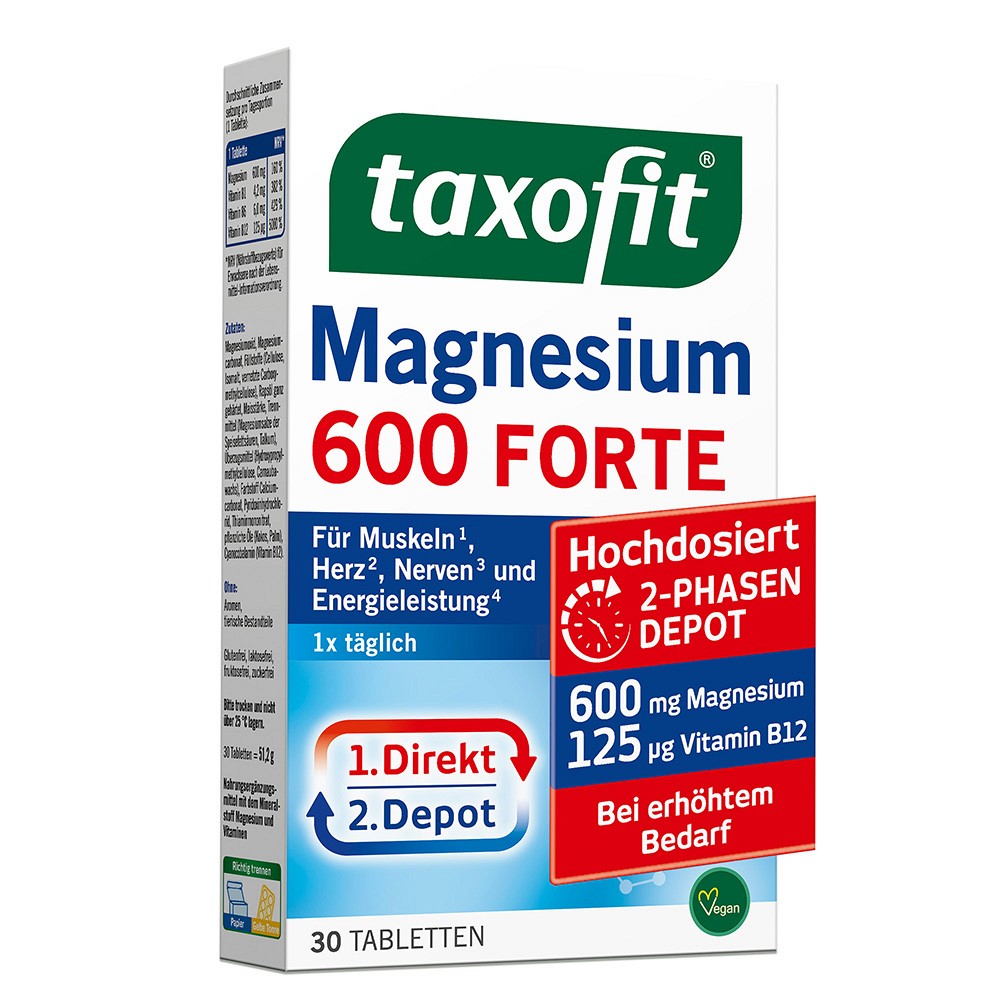 TAXOFIT Magnesium 600 FORTE Depot Tabletten - 30Stk - Magnesium