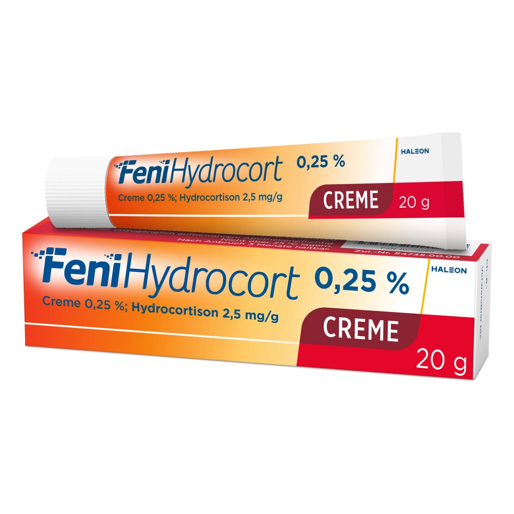 FENIHYDROCORT Creme 0,25% - 20g - Kortisonhaltige Salben zur äußerlichen Anwendung