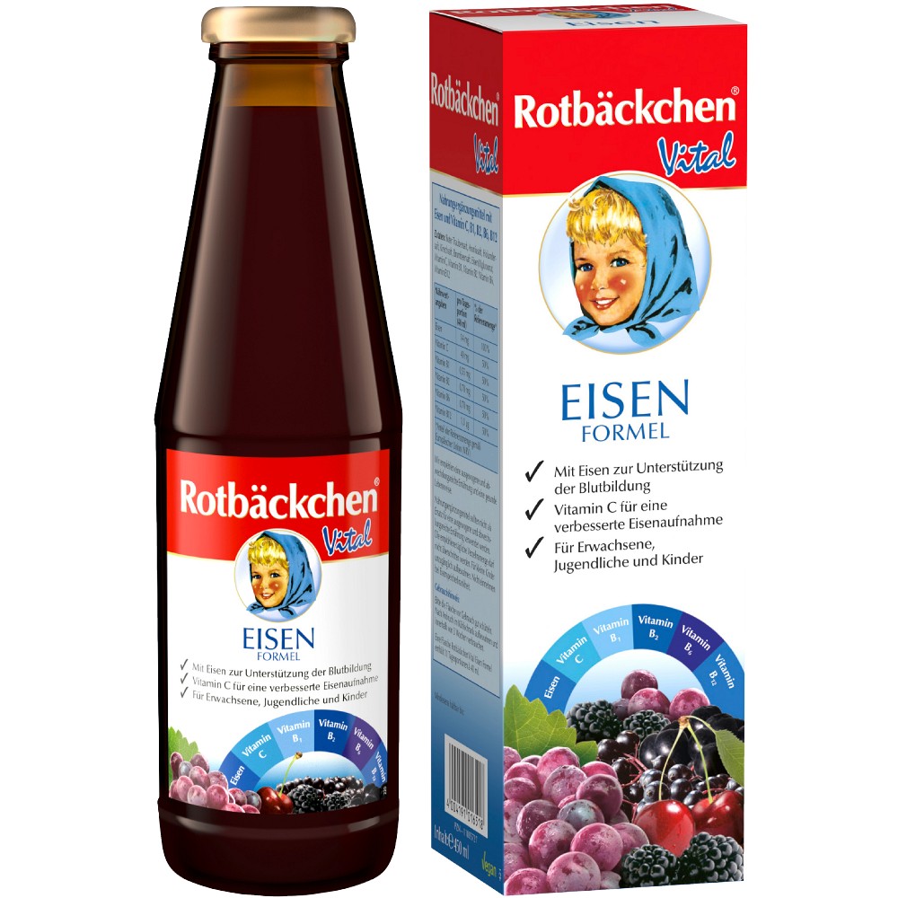 RABENHORST Rotbäckchen Vital Eisen Formel Saft - 450ml