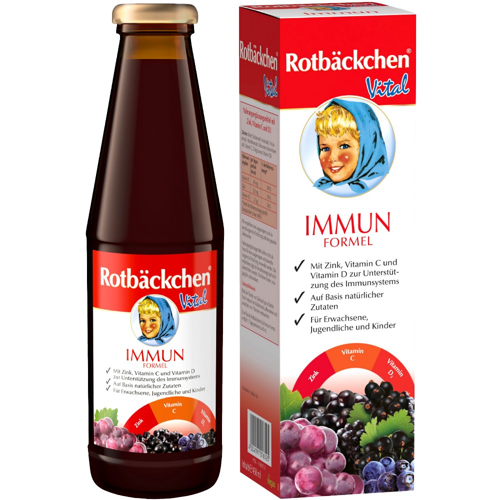RABENHORST Rotbäckchen Vital Immun Formel Saft - 450ml