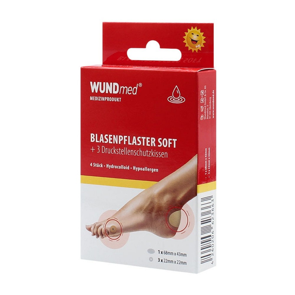 BLASENPFLASTER mit 3 Druckstellenschutzkissen - 4Stk