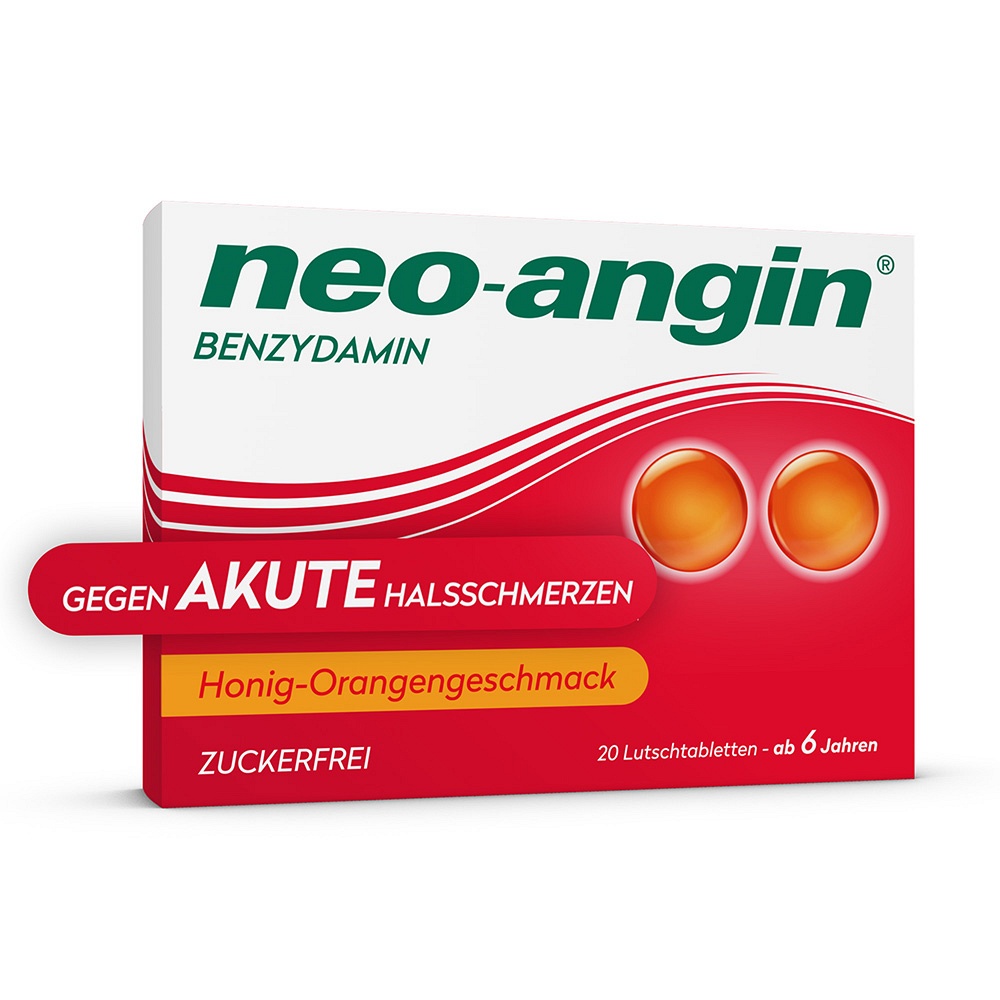 NEO-ANGIN Benzydamin akute Halsschmerz.Honig-Oran. - 20Stk