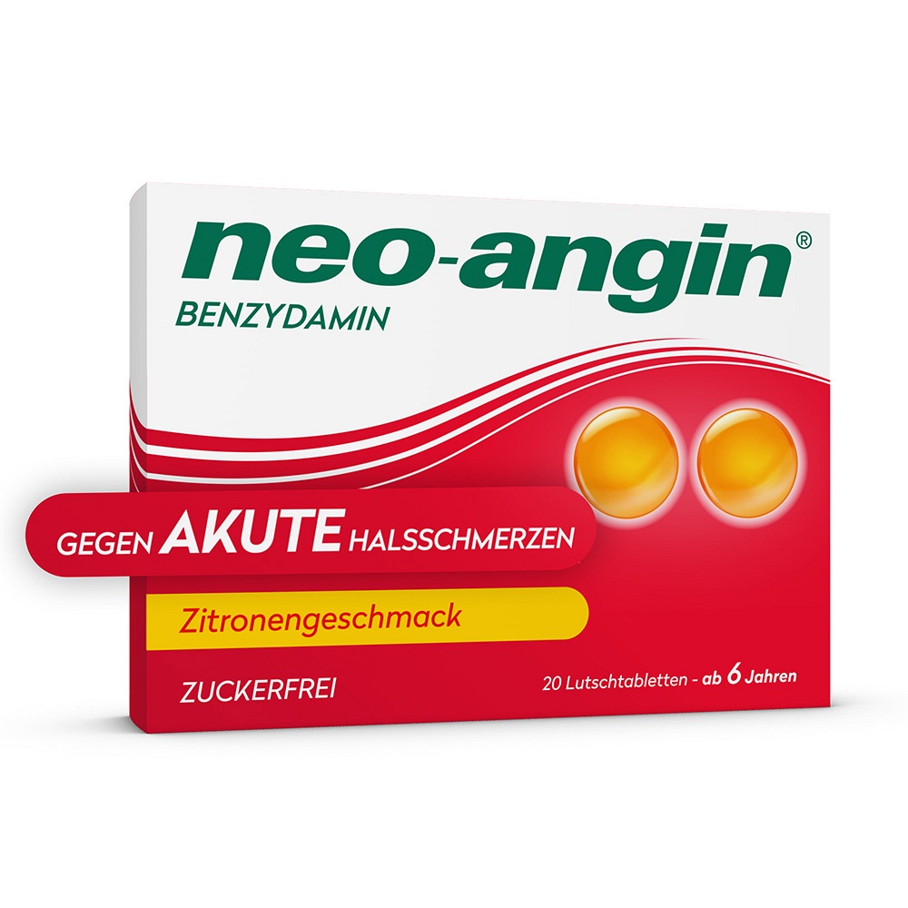 NEO-ANGIN Benzydamin akute Halsschmerzen Zitrone - 20Stk