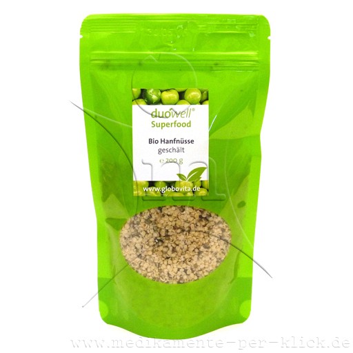 DUOWELL Superfood Bio Hanfnüsse geschält - 200g