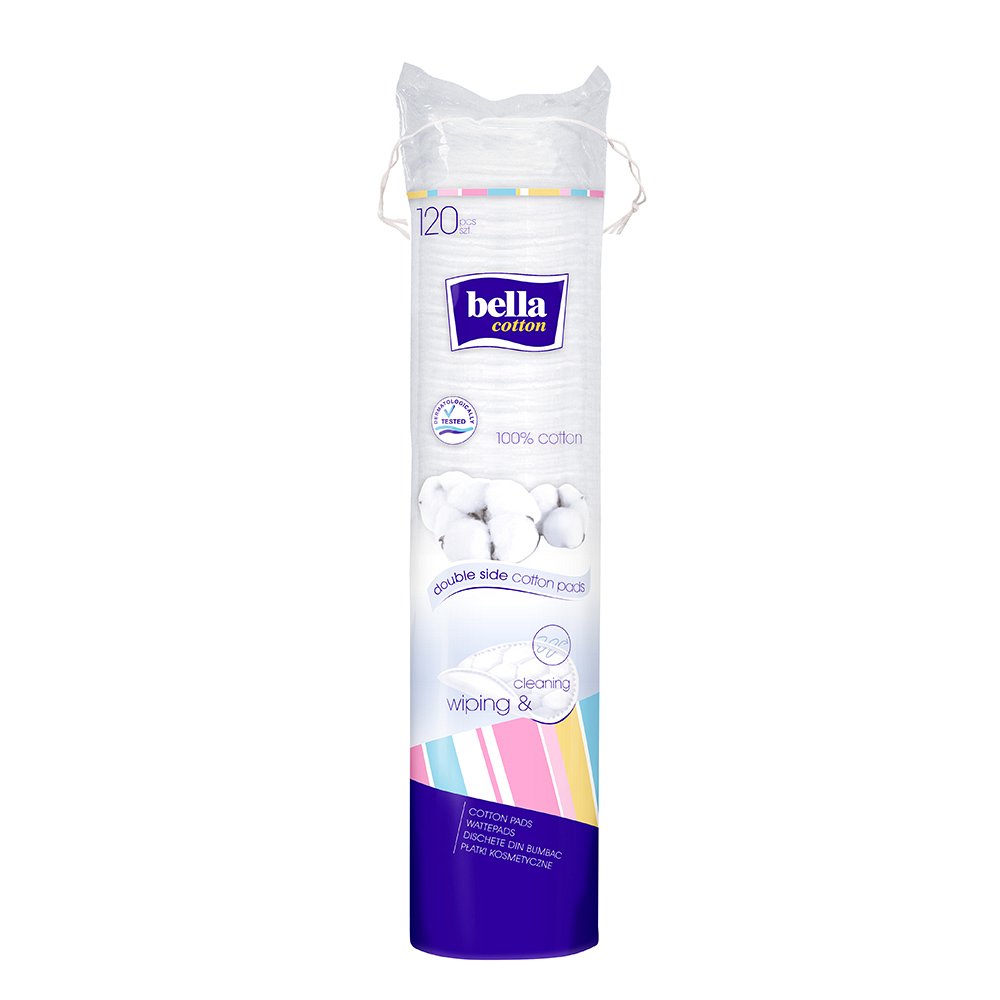 BELLA Duo-Wattepads rund Cotton - 120Stk