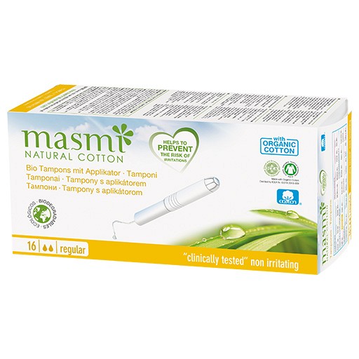 BIO TAMPONS Classic m.Applik.100% Bio-Baumw.MASMI - 16Stk