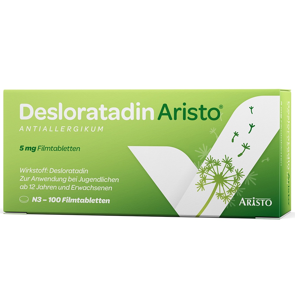 DESLORATADIN Aristo 5 mg Filmtabletten - 100Stk - SONDERANGEBOTE