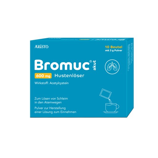 BROMUC akut 600 mg Hustenlöser Plv.z.H.e.L.z.Einn. - 10Stk - Hustenstiller