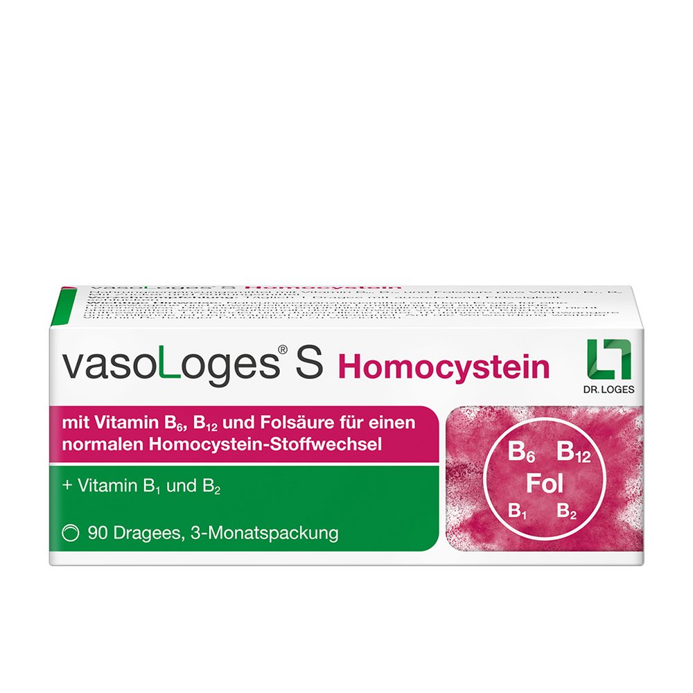 VASOLOGES S Homocystein Dragees - 90Stk - Stärkung für das Herz