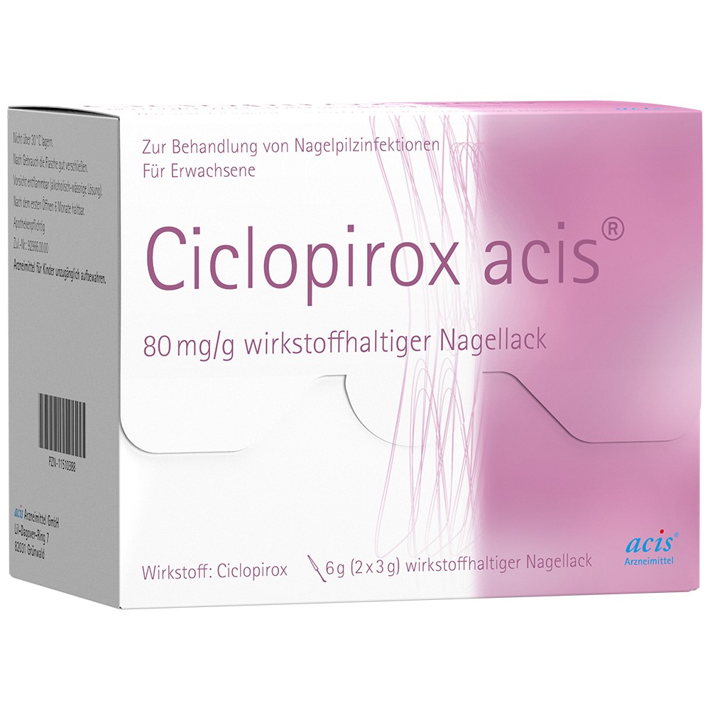 CICLOPIROX acis 80 mg/g wirkstoffhalt.Nagellack - 6g - Nagelpilz