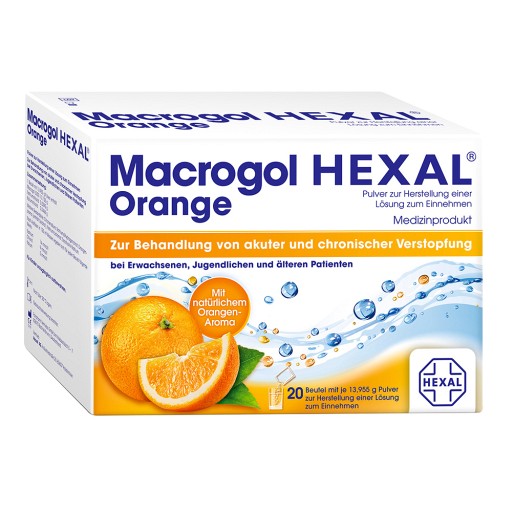 MACROGOL HEXAL Orange Plv.z.Her.e.Lsg.z.Einn.Btl. - 20Stk