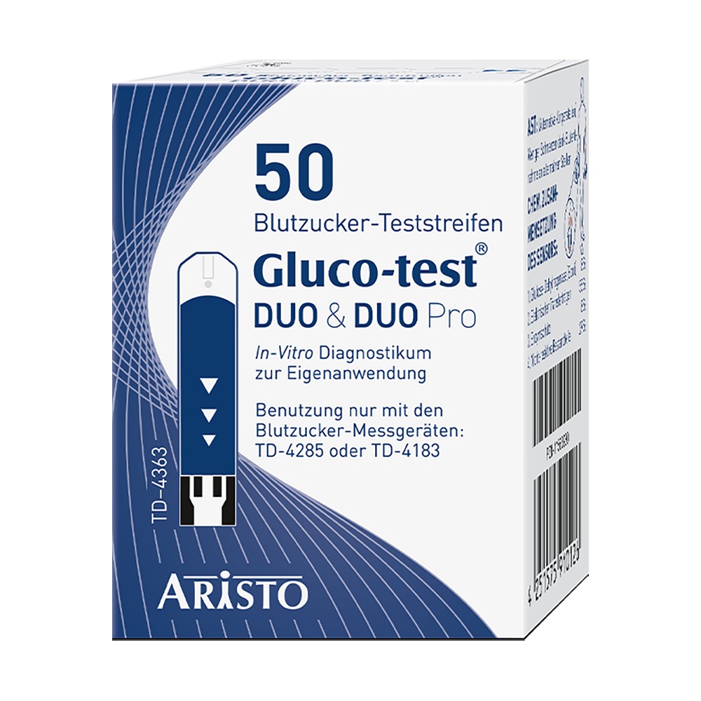 GLUCO TEST DUO Teststreifen - 50Stk