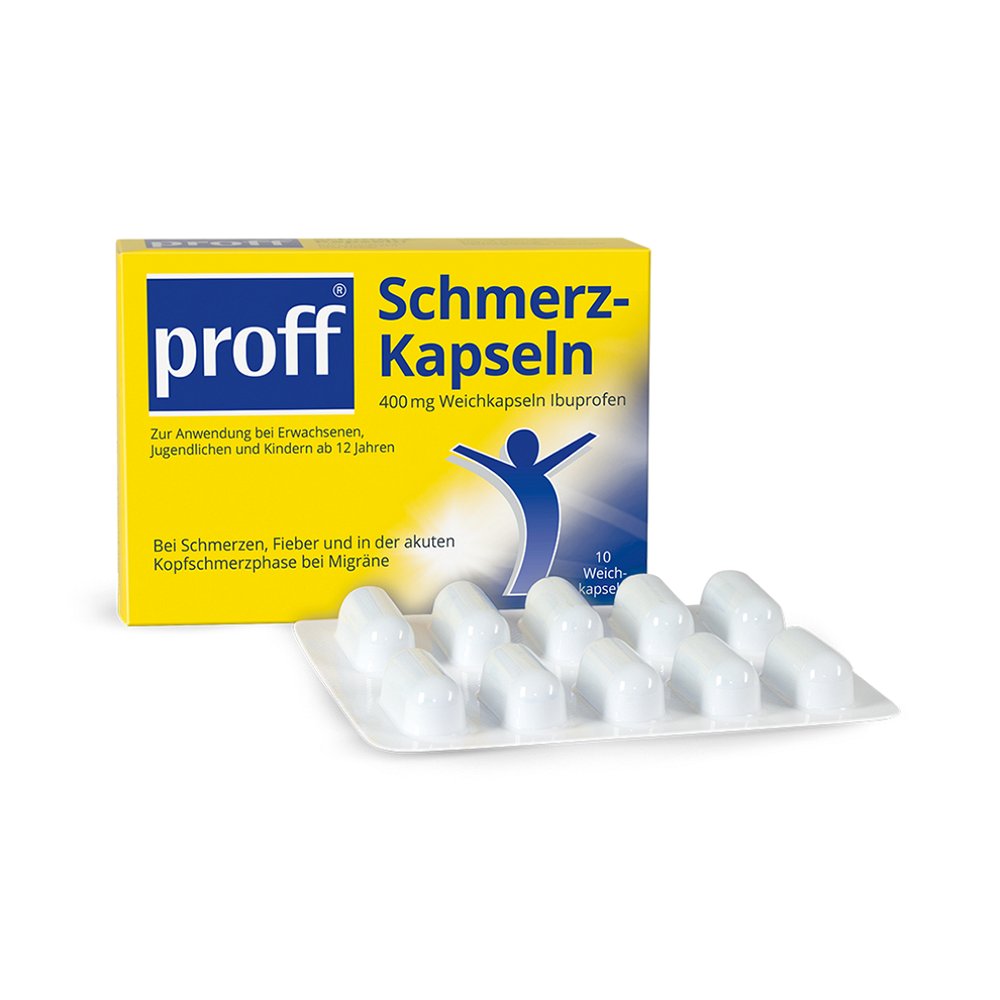 PROFF Schmerzkapseln 400 mg - 10Stk - proff Schmerz-Kapseln & Dragees
