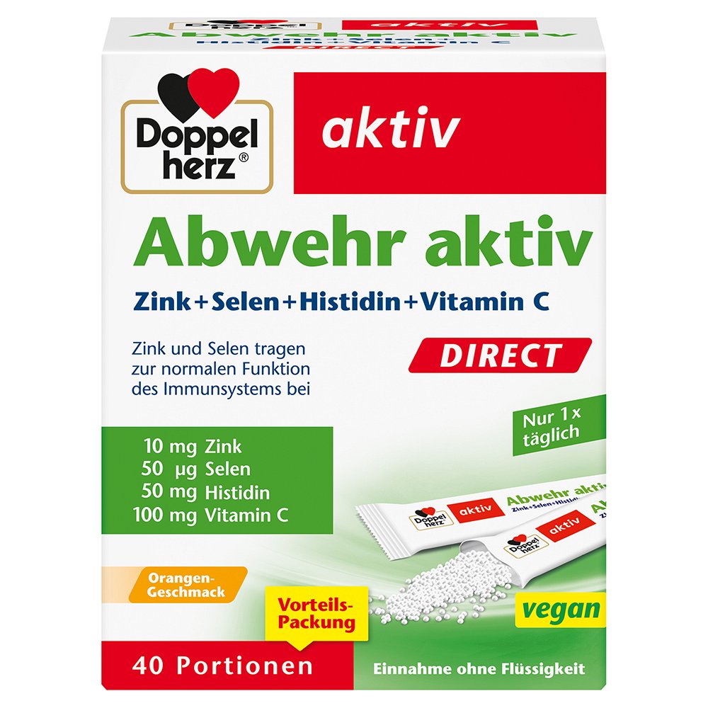 DOPPELHERZ Abwehr aktiv DIRECT Pellets - 40Stk - Immunsystem & Zellschutz