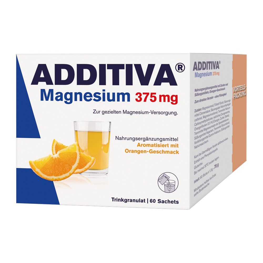 ADDITIVA Magnesium 375 mg Sachets - 60Stk