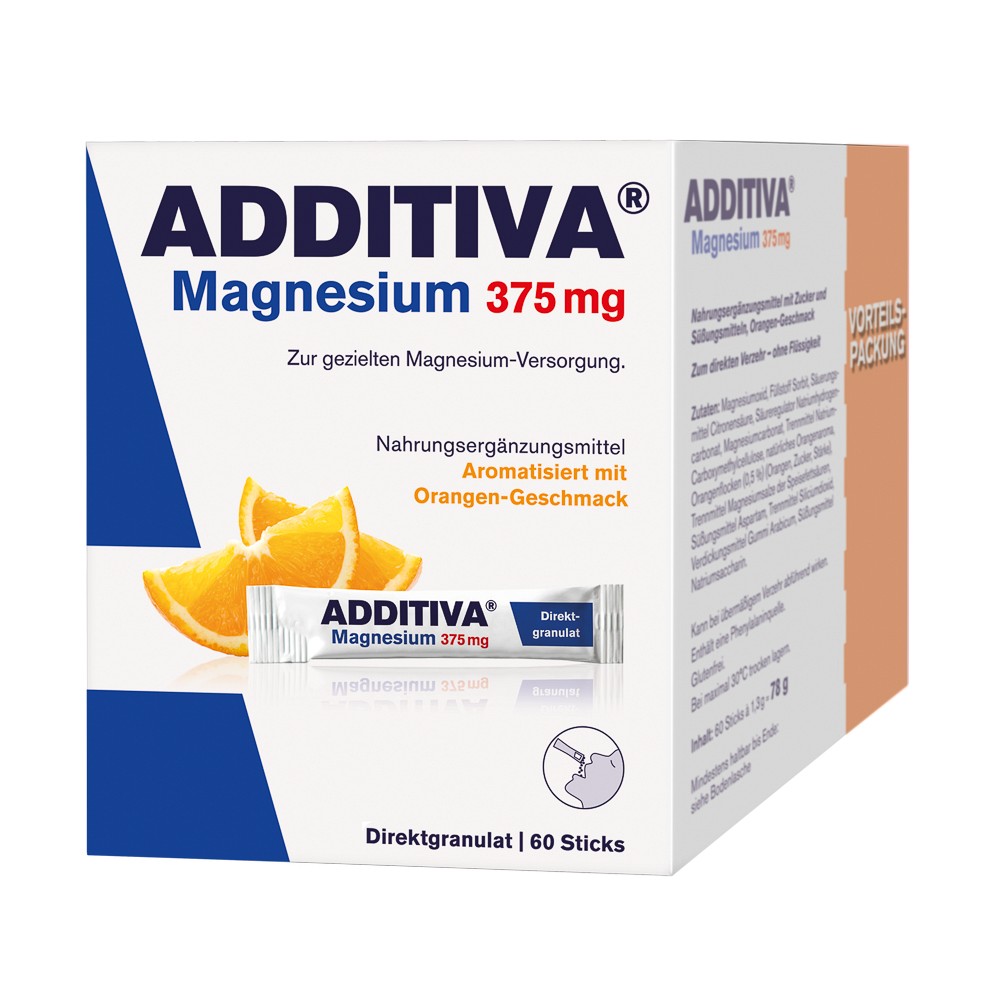 ADDITIVA Magnesium 375 mg Sticks - 60Stk